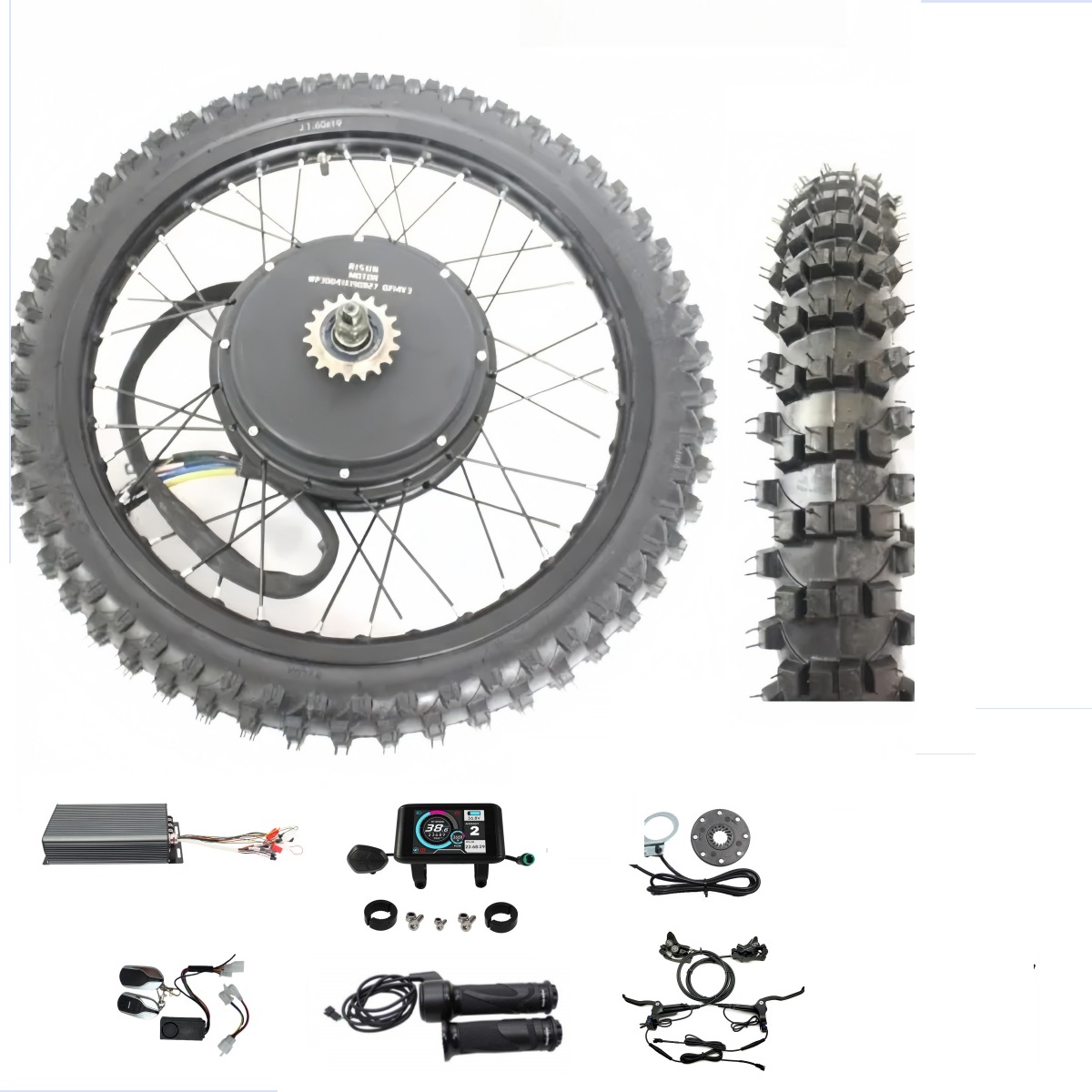 72V 8000W Brushless Hub Motor - Ebike 48 В-72 В 3000-8000 Вт