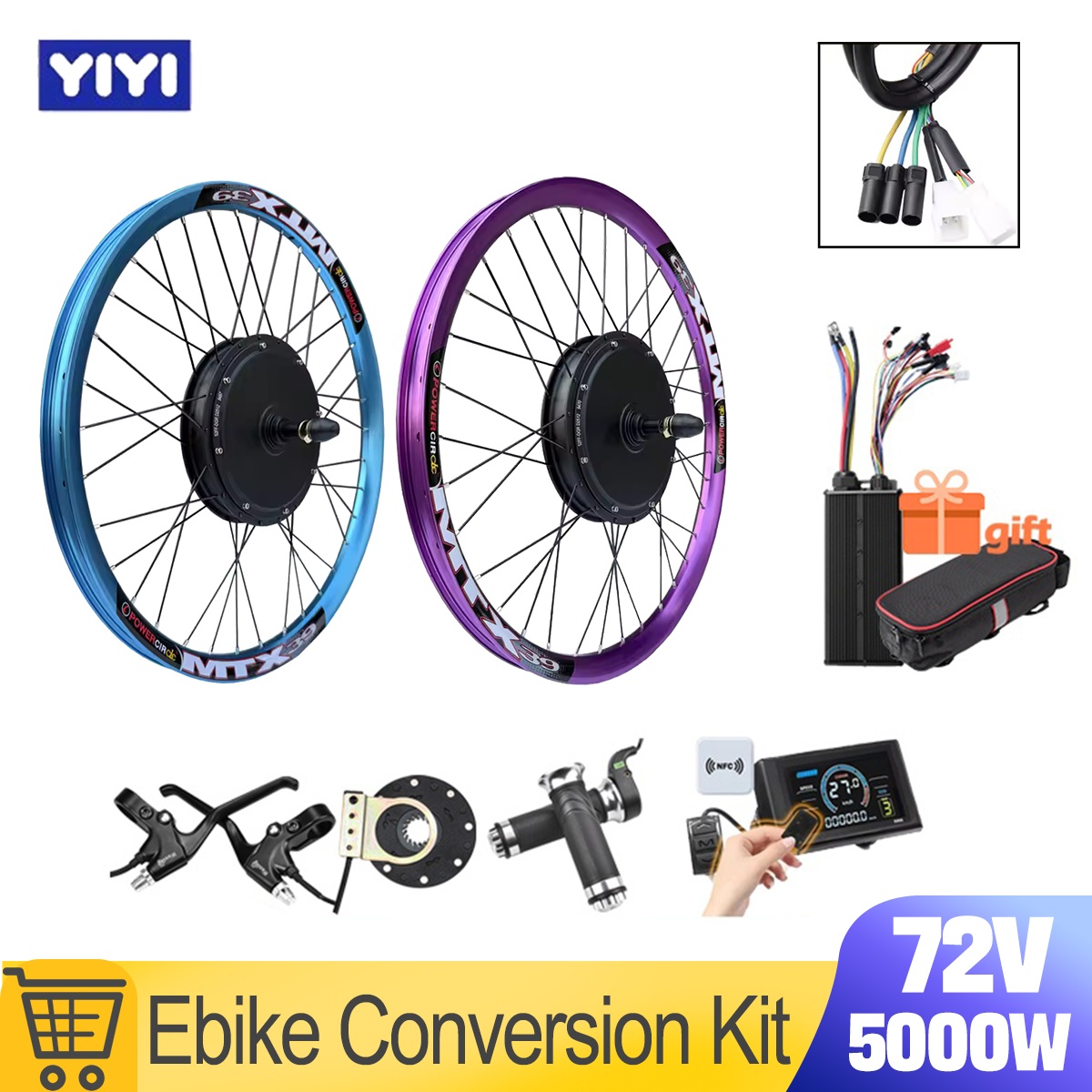 5000W Hub Motor Kit 72V - Новый комплект для переоборудования электровелосипеда MTX39