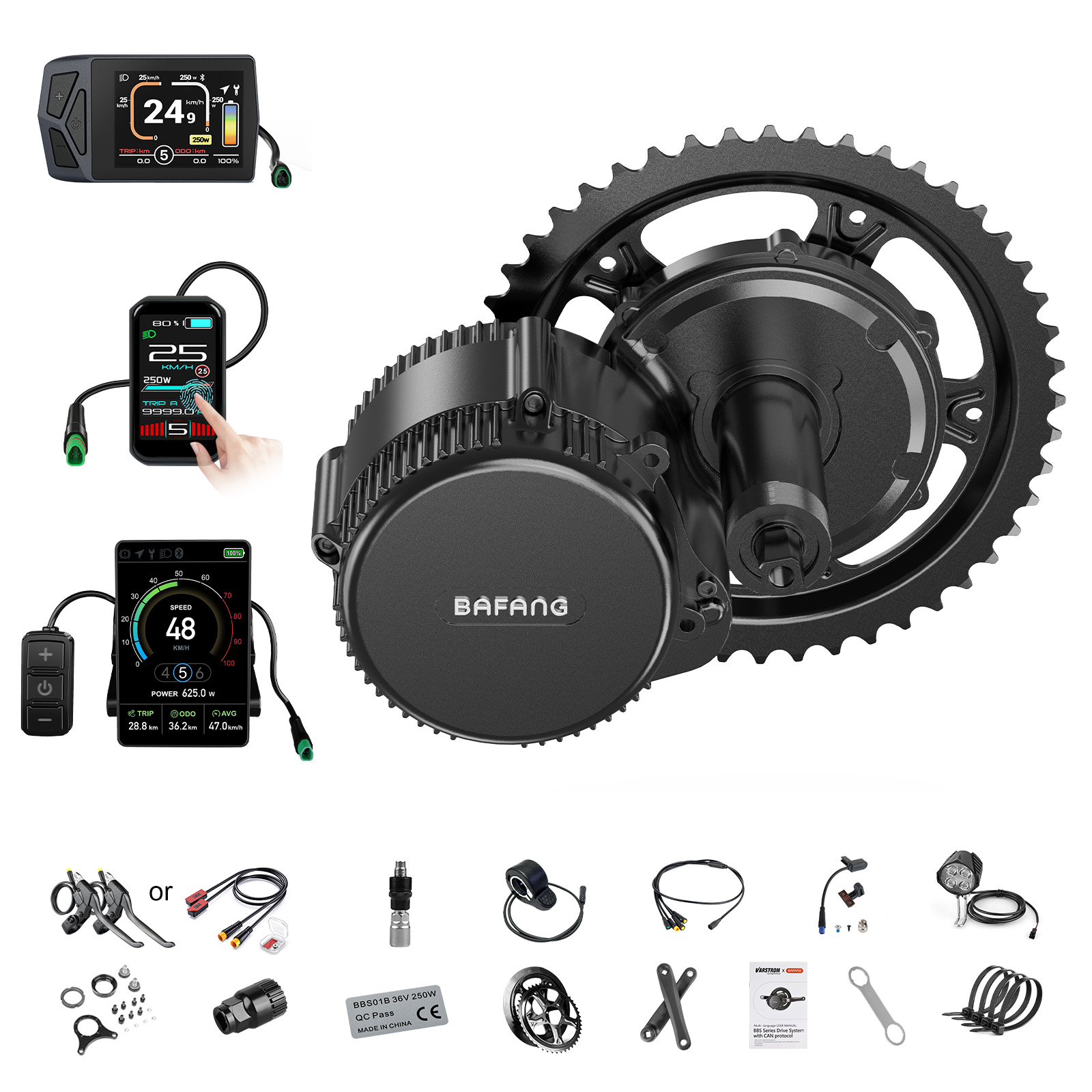 Torque Sensor Mid Drive Motor Kit - [Доставка по США] Мотор Bafang 750W