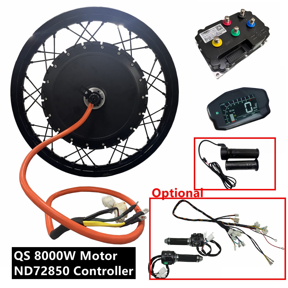 72V 8000W Brushless Hub Motor - NBpower/QS273 V3 72 В 8000 Вт