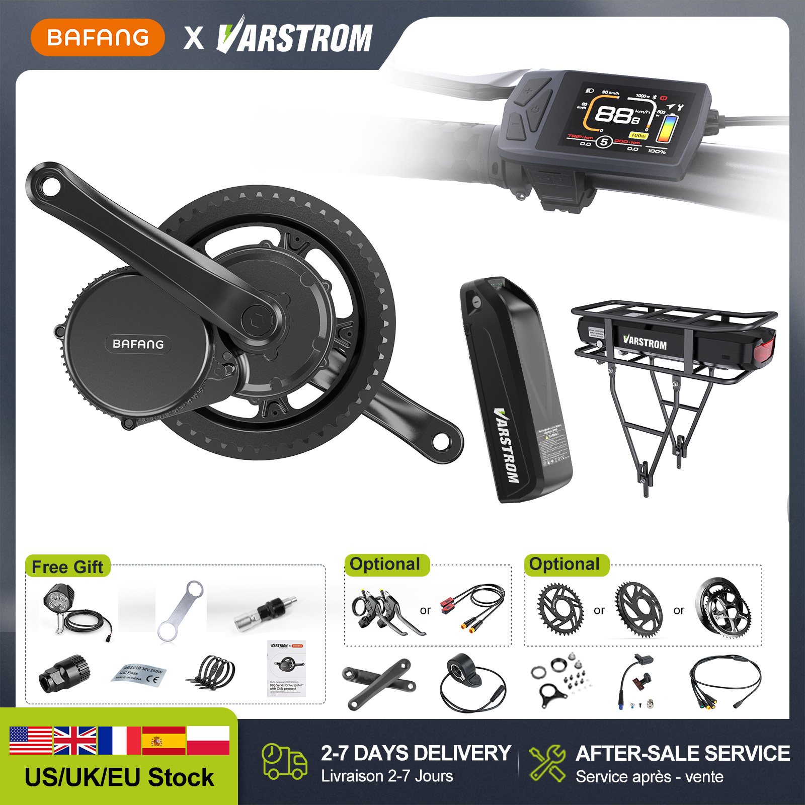 Прямая поставка из США: Компле – обзор и цена Side Hung Mid Drive Motor Kit