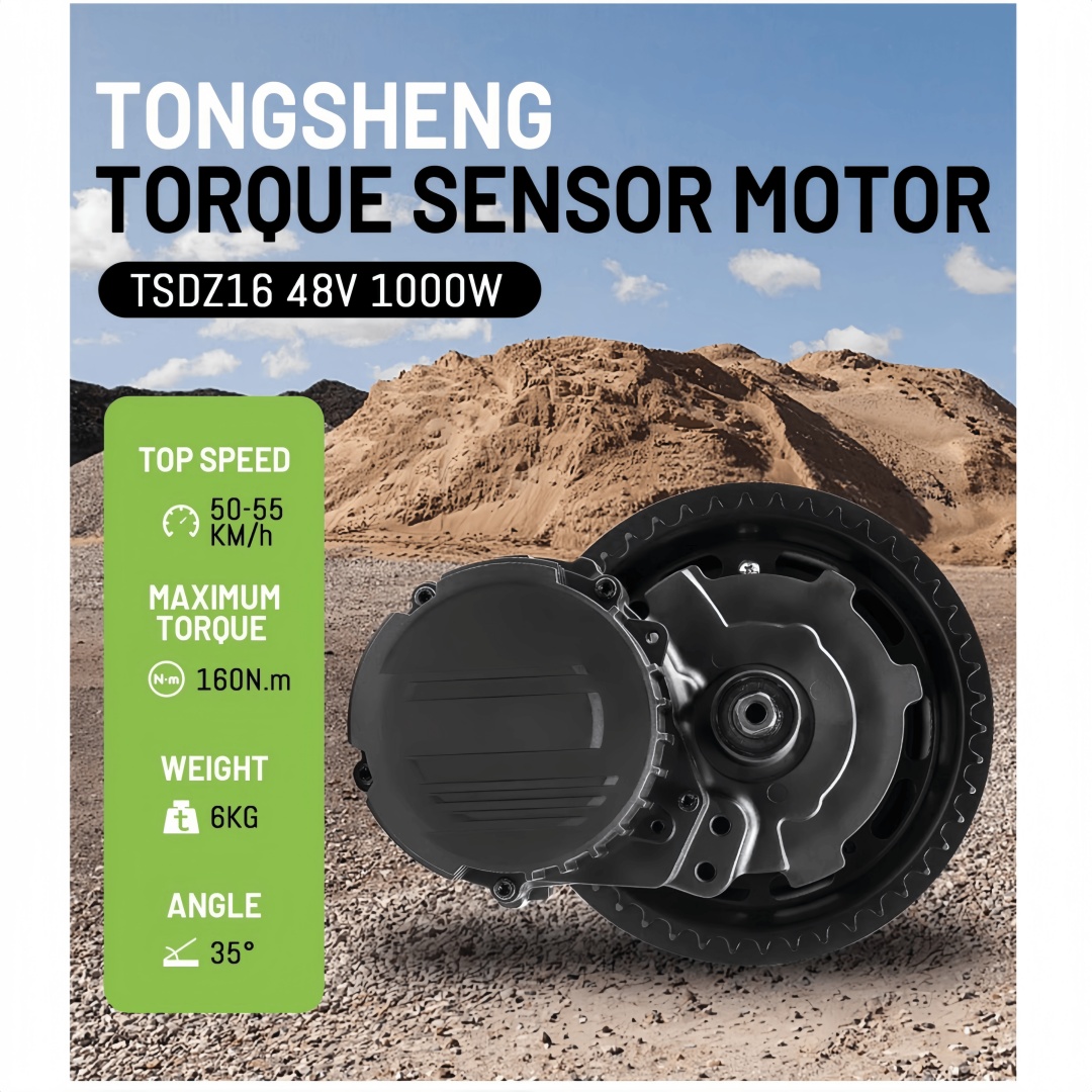 TONGSHENG TSDZ16 48 В 1000 Вт  – обзор и цена Mid Drive Conversion Kit 1000W