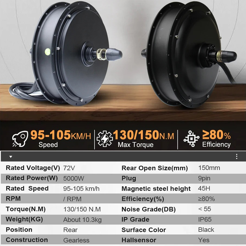 Новый комплект для переоборудо – обзор и цена 5000W Hub Motor Kit 72V