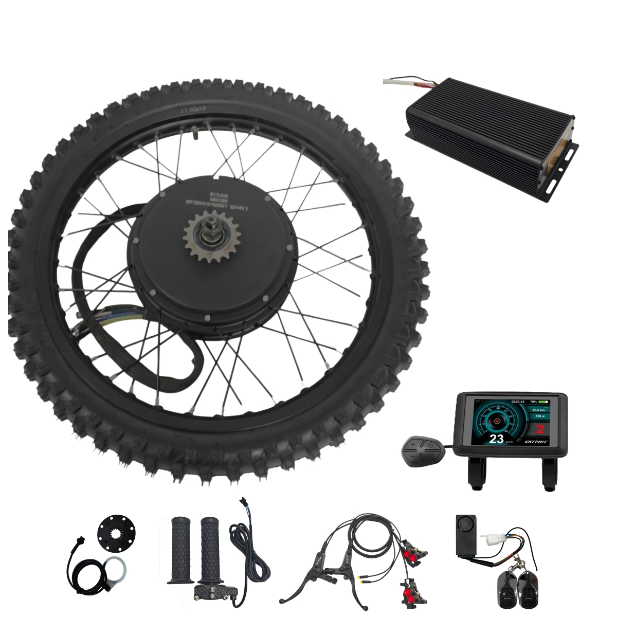 Комплект для переоборудования  – обзор и цена 72V 8000W Brushless Hub Motor