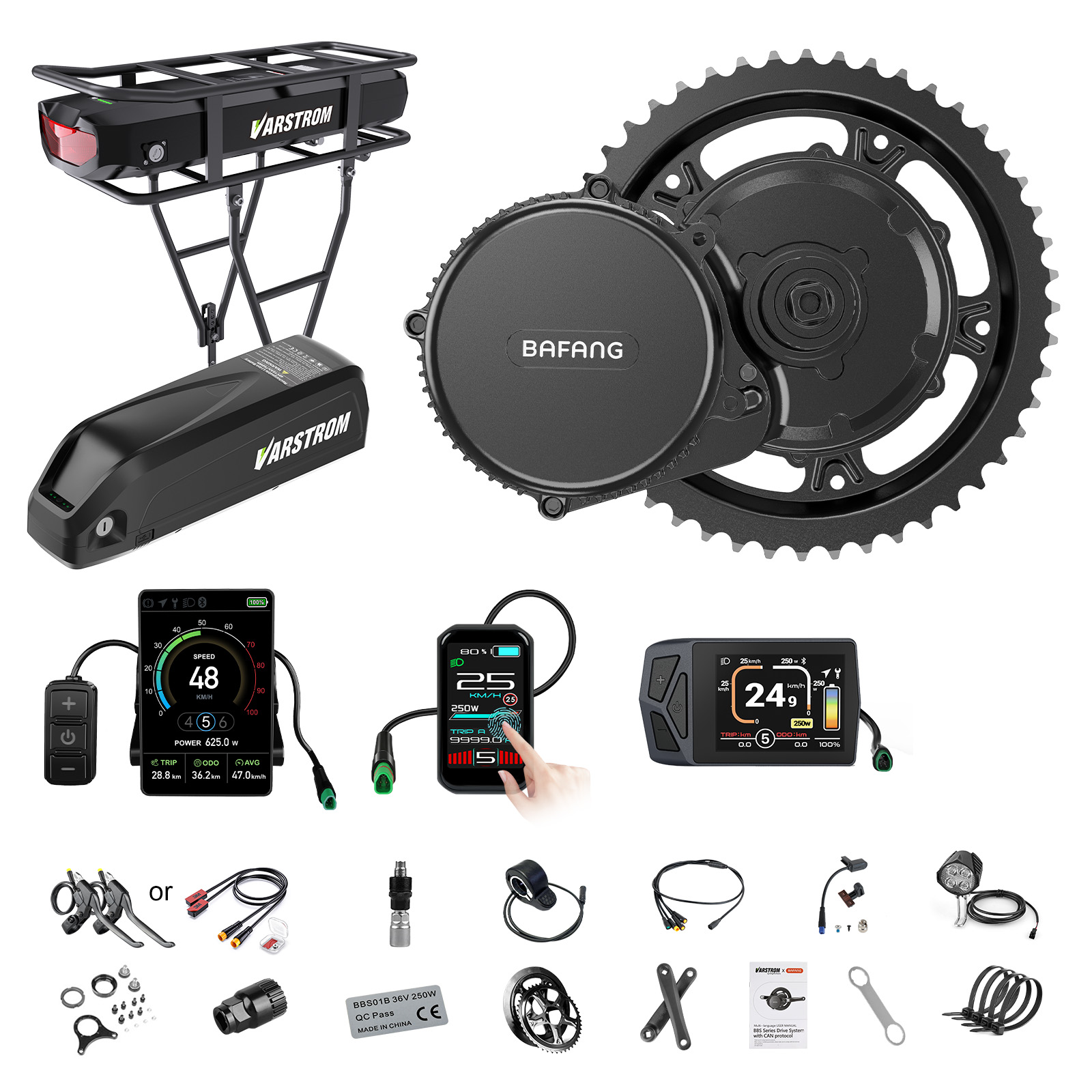 [Доставка из США] Мотор Bafang – обзор и цена Torque Sensor Mid Drive Motor Kit