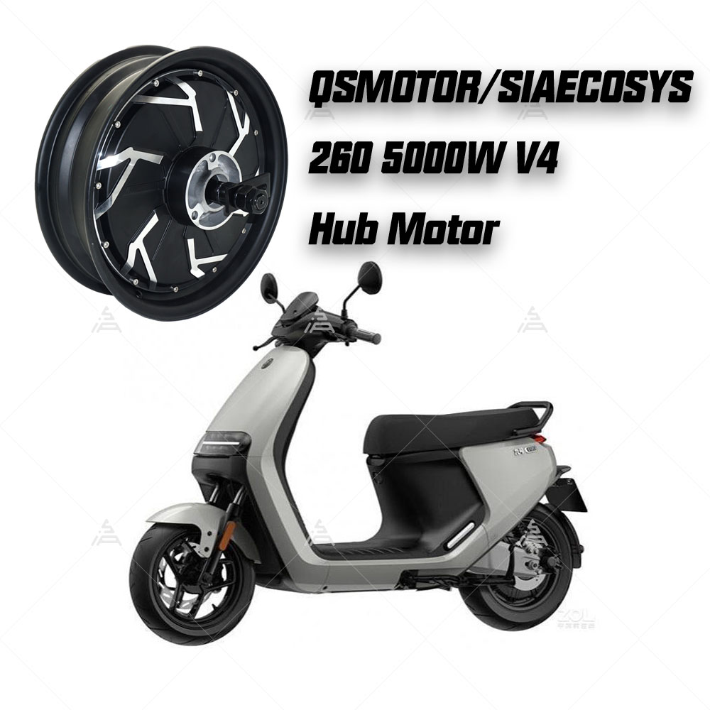 QSMOTOR QS260 V4 5000W 10000W  – обзор и цена Direct Drive Hub Motor 72V 5000W