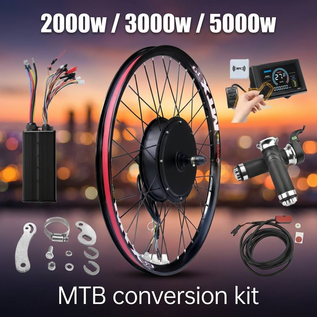 Комплект для электровелосипеда – обзор и цена 5000W Hub Motor Kit 72V